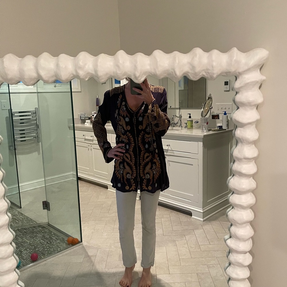 Johnny Was NWT Embroidered Blouse